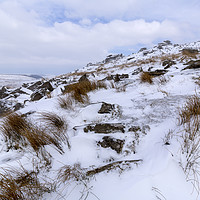 Buy canvas prints of Stowes Hill Winter by CHRIS BARNARD