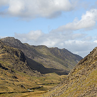 Buy canvas prints of The Llanberis Pass by CHRIS BARNARD