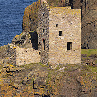 Buy canvas prints of Crown Engine House Botallack by CHRIS BARNARD
