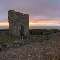Buy canvas prints of Great Wheal Charlotte Mine by CHRIS BARNARD