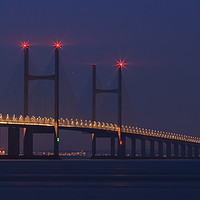 Buy canvas prints of The Second Severn Crossing by CHRIS BARNARD