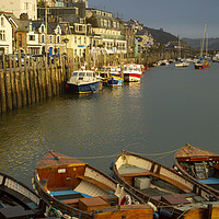 Buy canvas prints of Looe Ferry Boats by CHRIS BARNARD