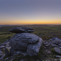 Buy canvas prints of Bodmin Moor Sunset by CHRIS BARNARD
