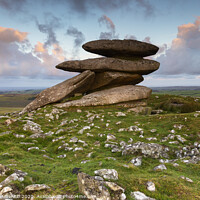 Buy canvas prints of Showery Tor Bodmin Moor by CHRIS BARNARD