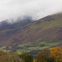 Buy canvas prints of Low cloud over Blencathra Mountain by CHRIS BARNARD