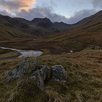 Buy canvas prints of Sunset Deepdale Valley Lake District by CHRIS BARNARD