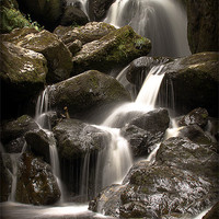 Buy canvas prints of Lodore Falls by Pete Lawless