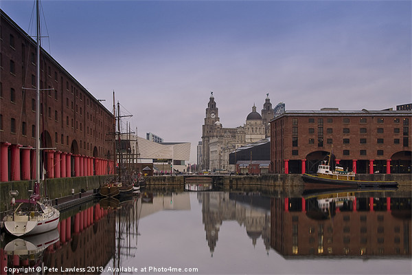 The Albert Dock Picture Board by Pete Lawless