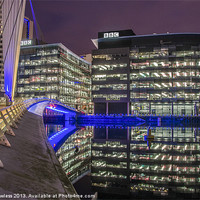 Buy canvas prints of Media City Salford Quays by Pete Lawless