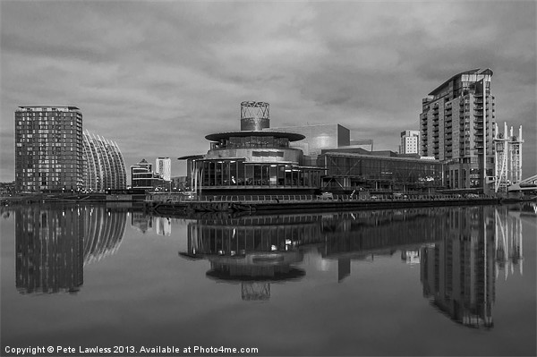 Salford Quays, Quays Theatre Picture Board by Pete Lawless