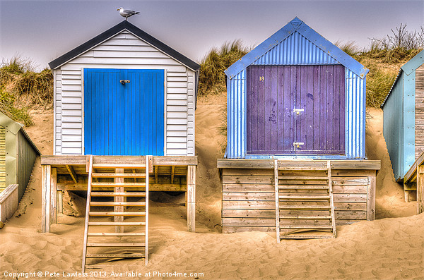 Beach Huts Abersoch Picture Board by Pete Lawless