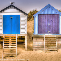 Buy canvas prints of Beach Huts Abersoch by Pete Lawless