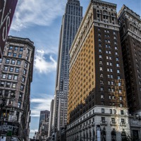 Buy canvas prints of ESB, 34th Street, 6th Avenue by Pete Lawless