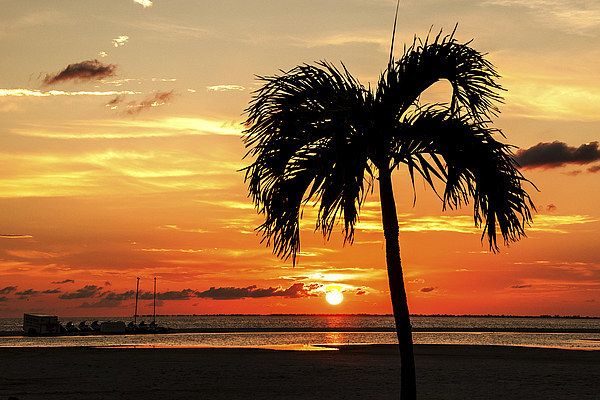 Sunset Fort Myers Beach Florida Picture Board by Pete Lawless