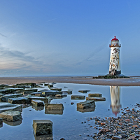 Buy canvas prints of Wales, Talacre lighthouse by Pete Lawless