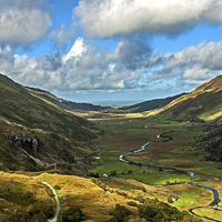Buy canvas prints of Nant Ffrancon Pass by Pete Lawless