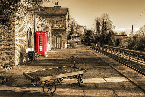 Hadlow Road Station Picture Board by Pete Lawless