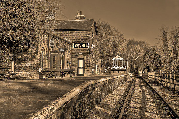 Hadlow Road Station Picture Board by Pete Lawless