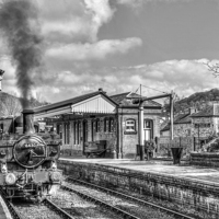 Buy canvas prints of Llangollan Railway Station by Pete Lawless
