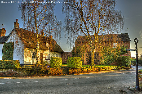 Eaton a Cheshire Village at sunset Picture Board by Pete Lawless