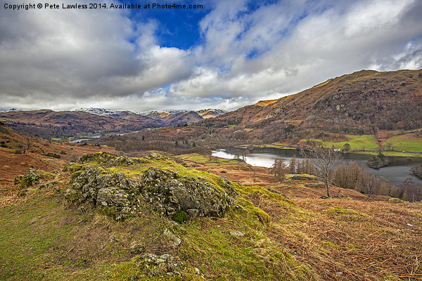View over Rydal Water towards Grasmere Picture Board by Pete Lawless