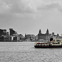 Buy canvas prints of Ferry Cross the Mersey by Pete Lawless