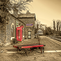 Buy canvas prints of Hadlow Road Station by Pete Lawless