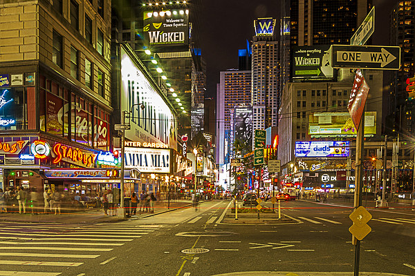 Broadway to Times Square Picture Board by Pete Lawless