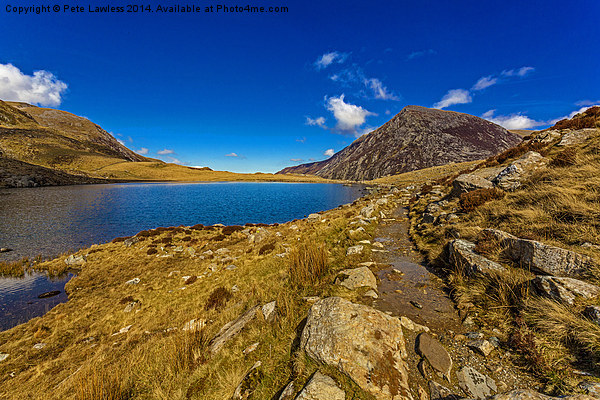 Pen Yr Old Wen and Llyn Idwal Picture Board by Pete Lawless
