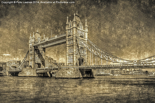 Tower Bridge London Picture Board by Pete Lawless