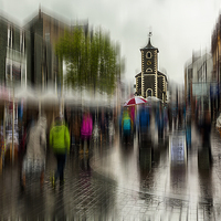 Buy canvas prints of A Rainy Day in Keswick by Pete Lawless