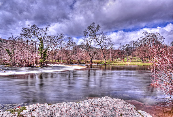 :  Horseshoe Falls Llangollen, North Wales. Picture Board by Pete Lawless