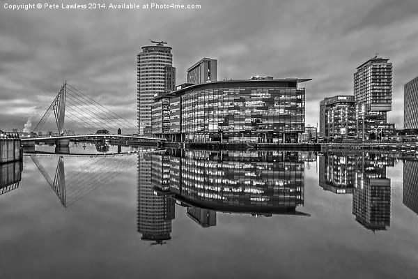  Media City Salford Quays Picture Board by Pete Lawless