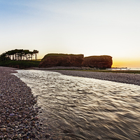 Buy canvas prints of  River Otter Budleigh Salterton by Pete Lawless