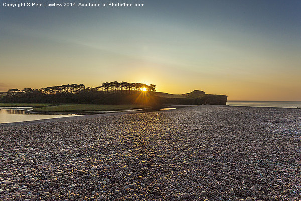  Day break at Budleigh Salterton Picture Board by Pete Lawless