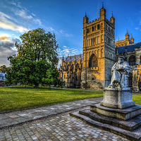 Buy canvas prints of  Exeter Cathedral by Pete Lawless