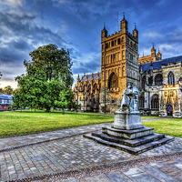 Buy canvas prints of    Exeter Cathedral by Pete Lawless