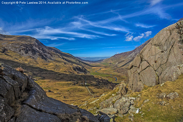  Nant Ffrancon Pass Picture Board by Pete Lawless