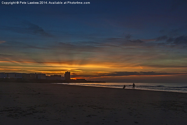  Sunset at New Brighton Picture Board by Pete Lawless