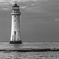 Buy canvas prints of Perch Rock lighthouse  by Pete Lawless
