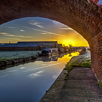 Buy canvas prints of  The bridge of dawn by Pete Lawless