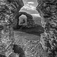 Buy canvas prints of  The ruins of Castell Dinas Brân Llangollen by Pete Lawless
