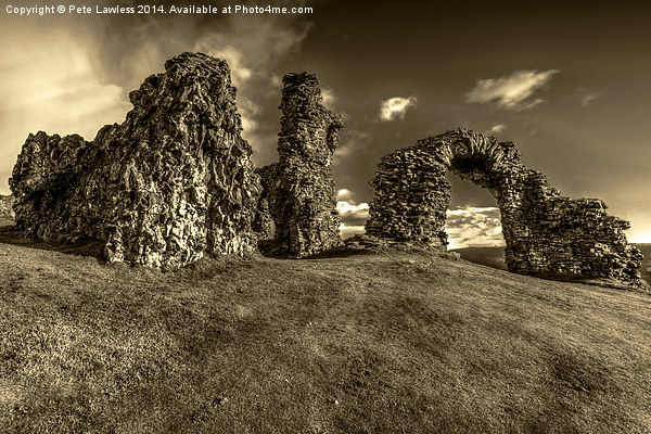  The ruins of Castell Dinas Brân Llangollen Picture Board by Pete Lawless