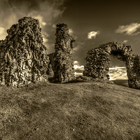 Buy canvas prints of  The ruins of Castell Dinas Brân Llangollen by Pete Lawless