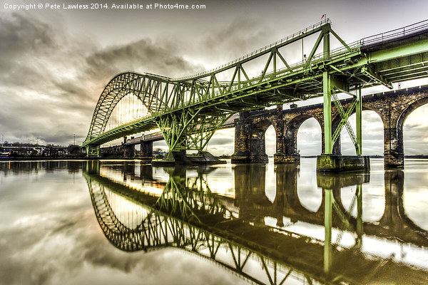  Jubilee Bridge Runcorn/Widnes Cheshire Picture Board by Pete Lawless