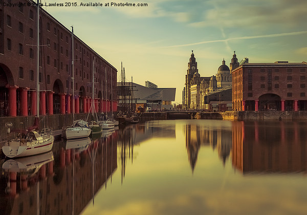  Albert Dock Reflections Picture Board by Pete Lawless