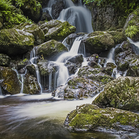 Buy canvas prints of  Lodore falls by Pete Lawless