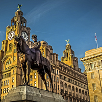 Buy canvas prints of  Liver Building by Pete Lawless