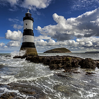 Buy canvas prints of  Penmon Lighthouse by Pete Lawless