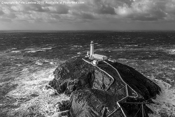  Stormy sea at South Stack Picture Board by Pete Lawless